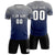 Custom Gray Navy Casual Printing Sportswear Soccer Sets Jersey