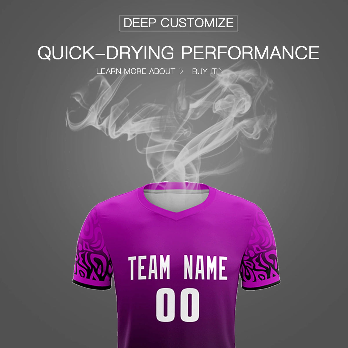 Custom Pink Black Casual Printing Sportswear Soccer Sets Jersey