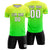 Custom Fluorescent Green Neon Green Casual Printing Sportswear Soccer Sets Jersey