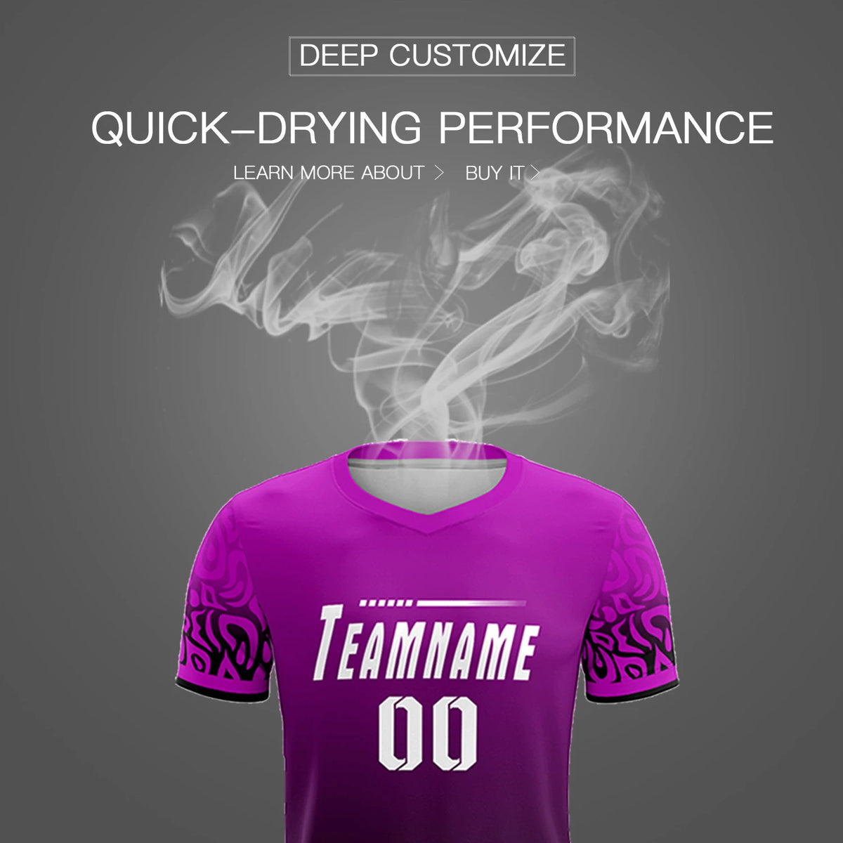 Custom Pink Black Casual Printing Sportswear Soccer Sets Jersey