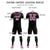 Custom Black Light Pink Fireworks gradient Sport Soccer Sets Jersey