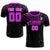 Custom Black Pink Fireworks gradient Sport Soccer Sets Jersey