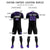 Custom Black Purple Fireworks gradient Sport Soccer Sets Jersey