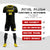 Custom Black Gold Fireworks gradient Sport Soccer Sets Jersey