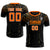 Custom Black Orange Fireworks gradient Sport Soccer Sets Jersey