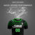 Custom Black Kelly Green Fireworks gradient Sport Soccer Sets Jersey