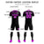 Custom Black Pink Fireworks gradient Sport Soccer Sets Jersey