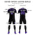 Custom Black Purple Fireworks gradient Sport Soccer Sets Jersey