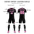 Custom Black Light Pink Fireworks gradient Sport Soccer Sets Jersey