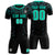 Custom Black Bright Green Fireworks gradient Sport Soccer Sets Jersey