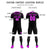 Custom Black Pink Fireworks gradient Sport Soccer Sets Jersey