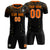 Custom Black Orange Fireworks gradient Sport Soccer Sets Jersey