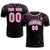 Custom Black Light Pink Fireworks gradient Sport Soccer Sets Jersey