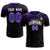 Custom Black Purple Fireworks gradient Sport Soccer Sets Jersey