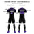 Custom Black Purple Fireworks gradient Sport Soccer Sets Jersey