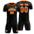 Custom Black Orange Fireworks gradient Sport Soccer Sets Jersey