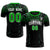 Custom Black Kelly Green Fireworks gradient Sport Soccer Sets Jersey