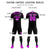 Custom Black Pink Fireworks gradient Sport Soccer Sets Jersey