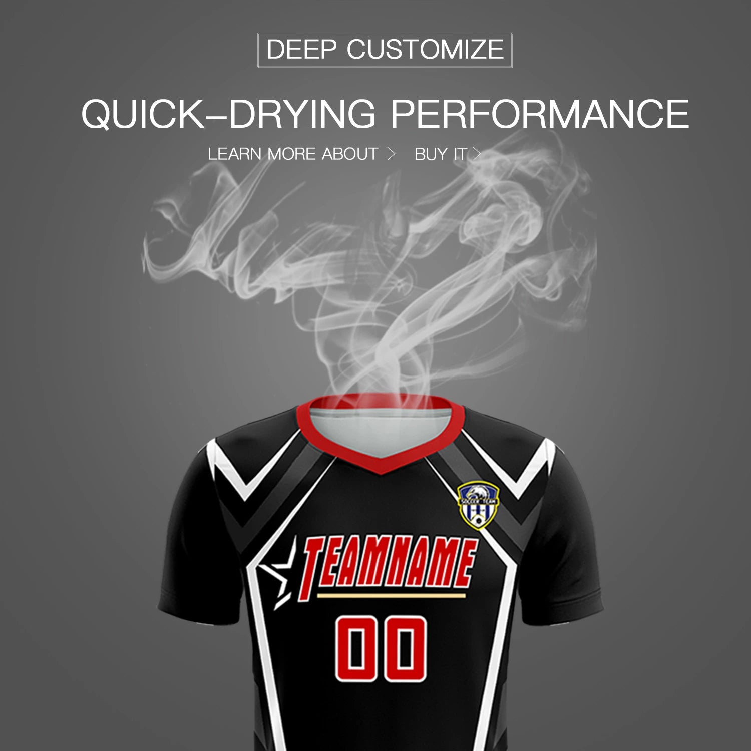 Custom Black White Geometric Training Uniform Soccer Sets Jersey