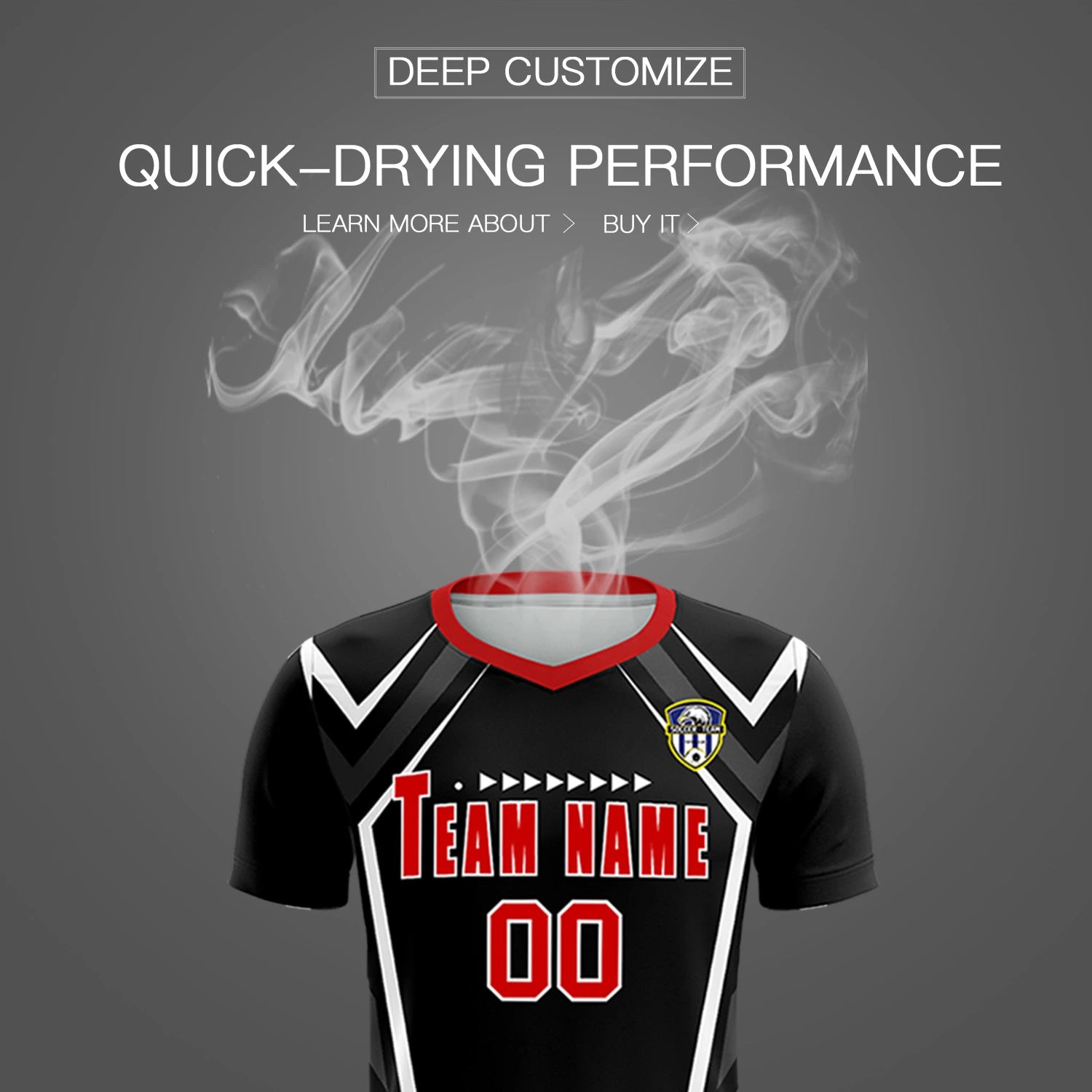 Custom Black White Geometric Training Uniform Soccer Sets Jersey