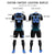 Custom Black White Geometric Training Uniform Soccer Sets Jersey