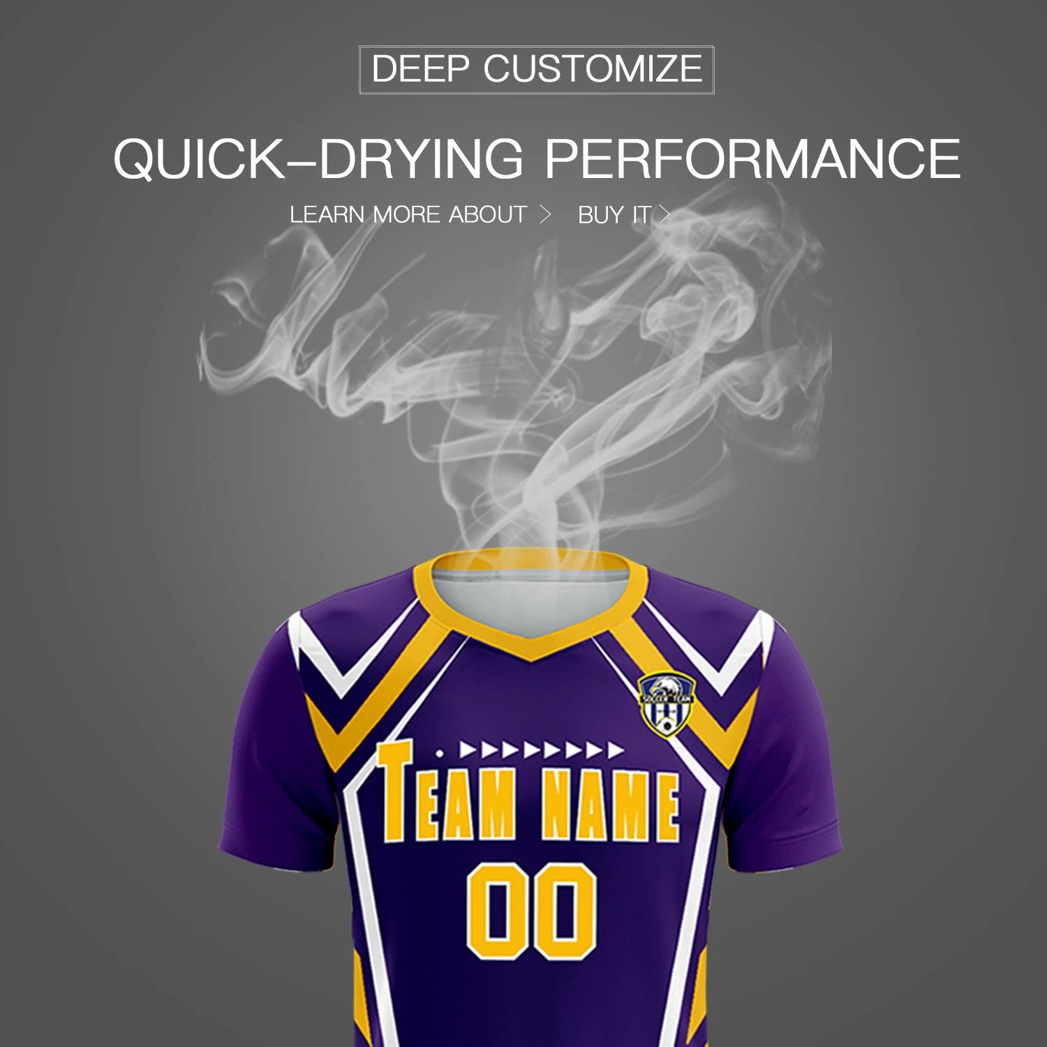 Custom Purple White Geometric Training Uniform Soccer Sets Jersey