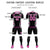 Custom Black Pink Geometric Training Uniform Soccer Sets Jersey