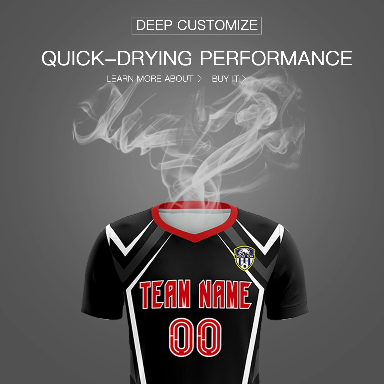 Custom Black White Geometric Training Uniform Soccer Sets Jersey