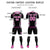 Custom Black Pink Geometric Training Uniform Soccer Sets Jersey