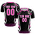 Custom Black Pink Geometric Training Uniform Soccer Sets Jersey