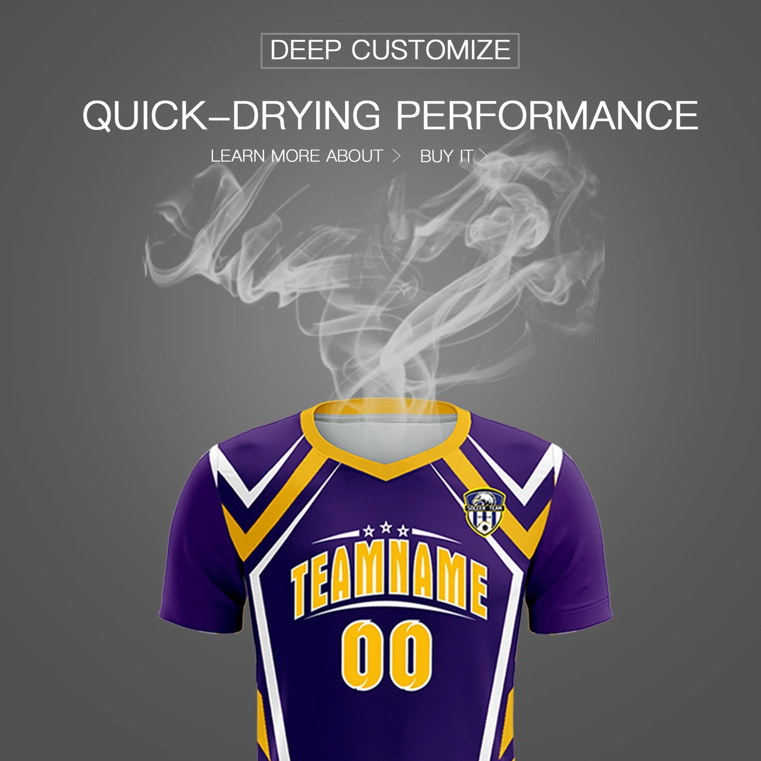 Custom Purple White Geometric Training Uniform Soccer Sets Jersey