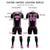 Custom Black Pink Geometric Training Uniform Soccer Sets Jersey