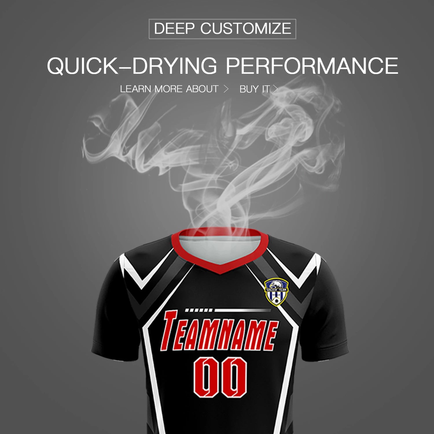 Custom Black White Geometric Training Uniform Soccer Sets Jersey