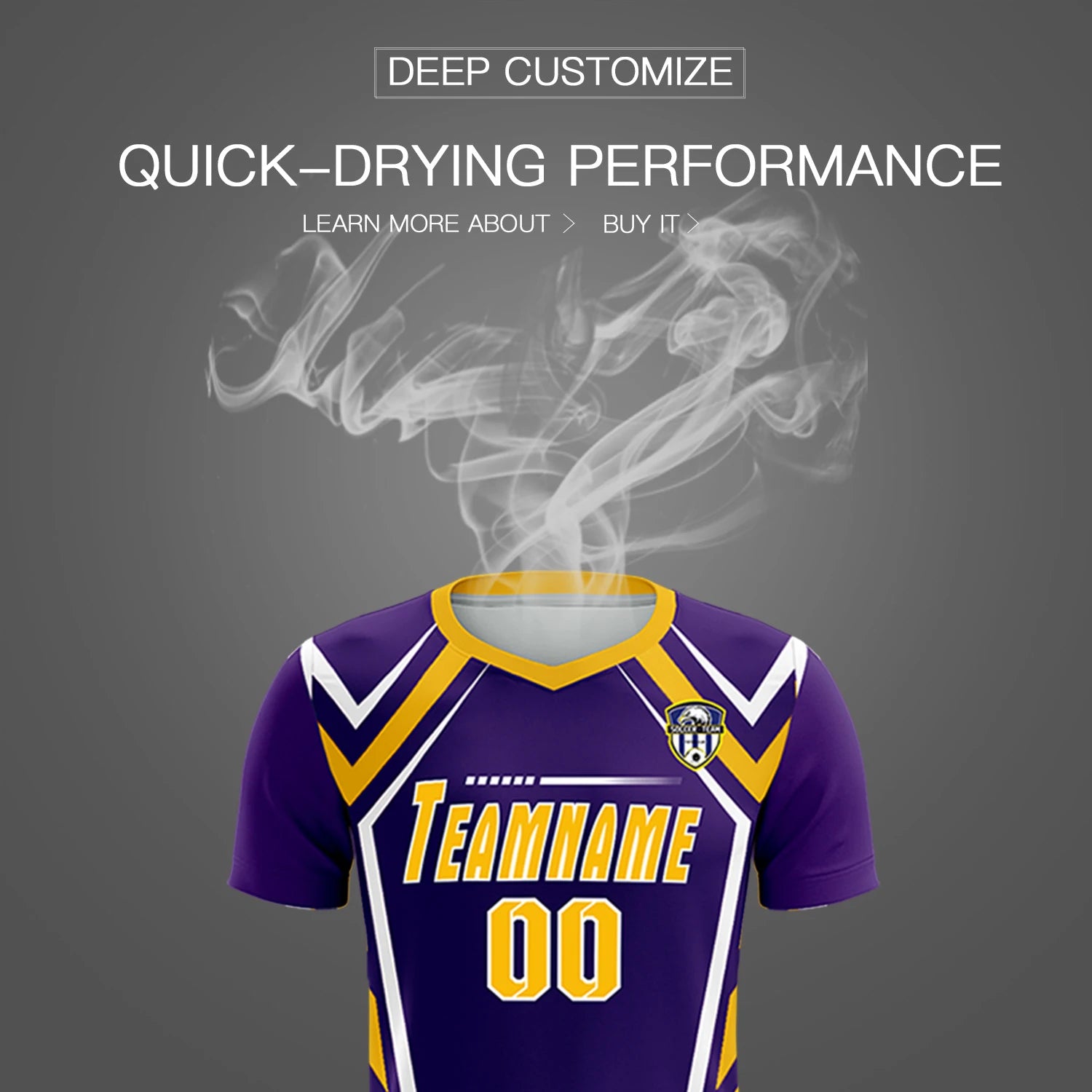 Custom Purple White Geometric Training Uniform Soccer Sets Jersey