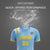 Custom Light Blue Gold Shoulder Stripes Sport Soccer Sets Jersey