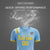 Custom Light Blue Gold Shoulder Stripes Sport Soccer Sets Jersey