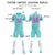 Custom Bright Green Pink Shoulder Stripes Sport Soccer Sets Jersey