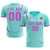 Custom Bright Green Pink Shoulder Stripes Sport Soccer Sets Jersey