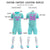 Custom Bright Green Pink Shoulder Stripes Sport Soccer Sets Jersey