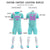 Custom Bright Green Pink Shoulder Stripes Sport Soccer Sets Jersey