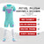 Custom Bright Green Pink Shoulder Stripes Sport Soccer Sets Jersey