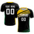 Custom Black Gold-White Gradient Sport Soccer Sets Jersey