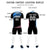 Custom Black Powder Blue-White Gradient Sport Soccer Sets Jersey