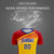 Custom Yellow Red-Royal Blue Gradient Sport Soccer Sets Jersey