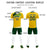 Custom Yellow Green Gradient Sport Soccer Sets Jersey