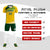 Custom Yellow Green Gradient Sport Soccer Sets Jersey