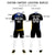 Custom Black Royal Blue-White Gradient Sport Soccer Sets Jersey