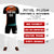 Custom Black Orange-White Gradient Sport Soccer Sets Jersey