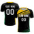 Custom Black Gold-White Gradient Sport Soccer Sets Jersey