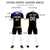 Custom Black Royal Blue-White Gradient Sport Soccer Sets Jersey